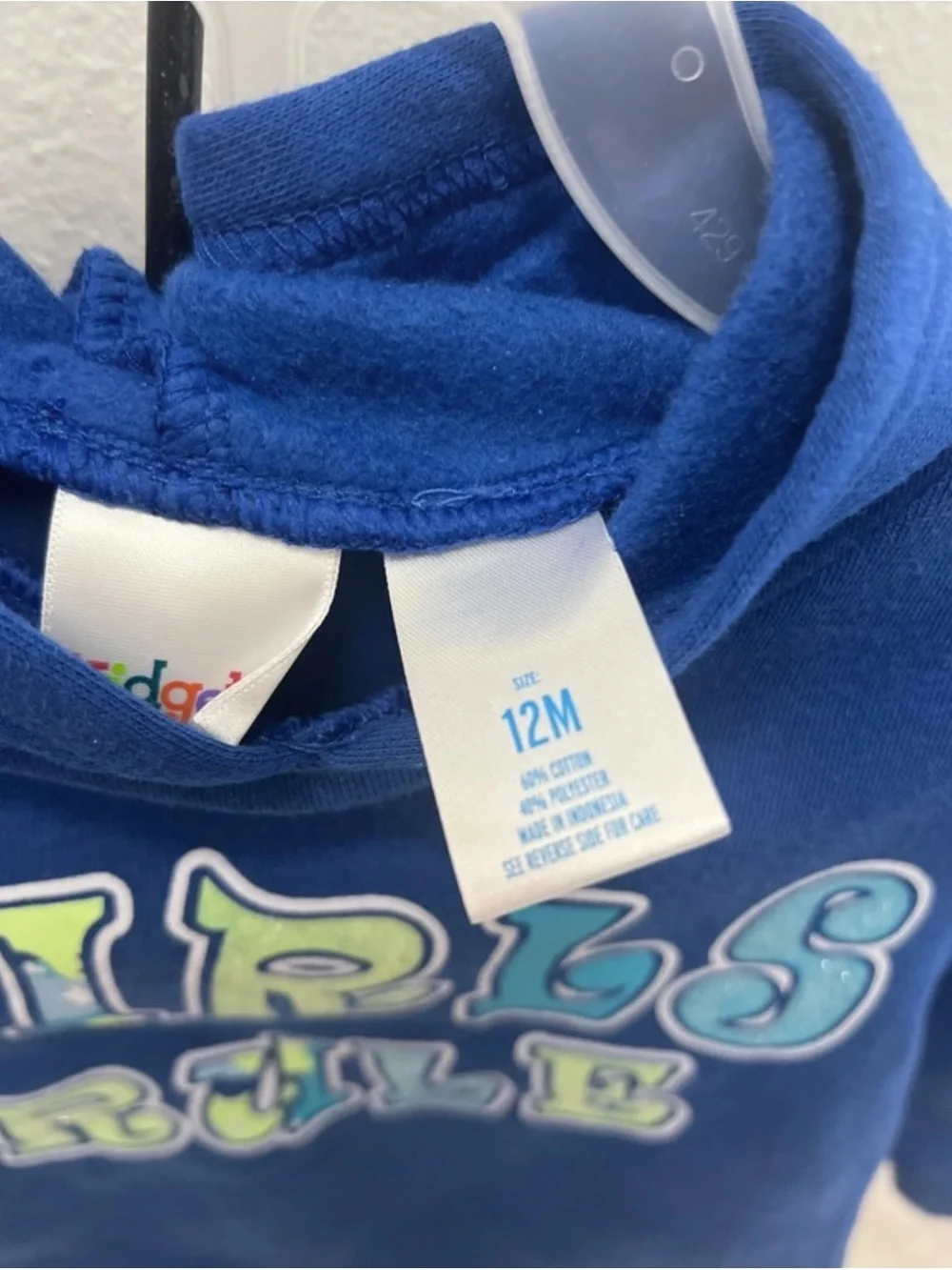 Girl's hoodie sweatshirt and leggings 2 pcs outfit set size 12M